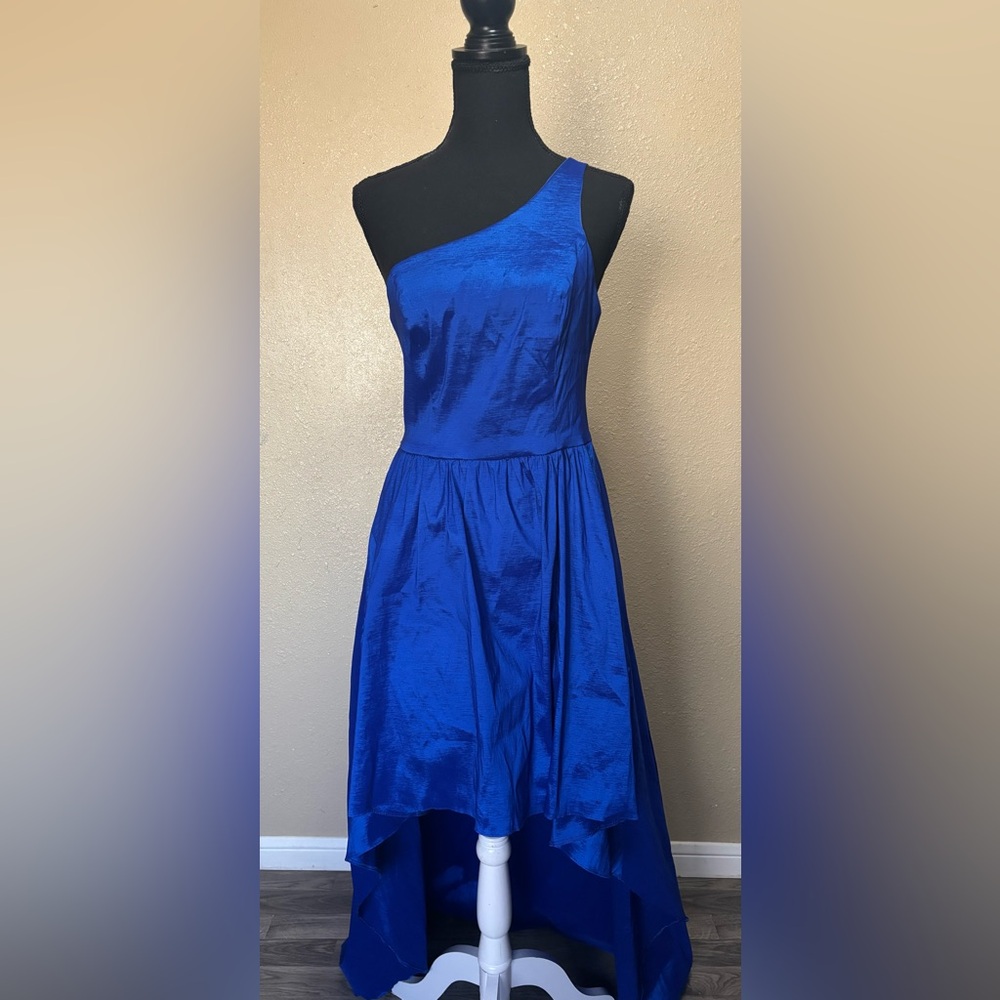 B Darlin One-Shoulder Royal Blue Dress
